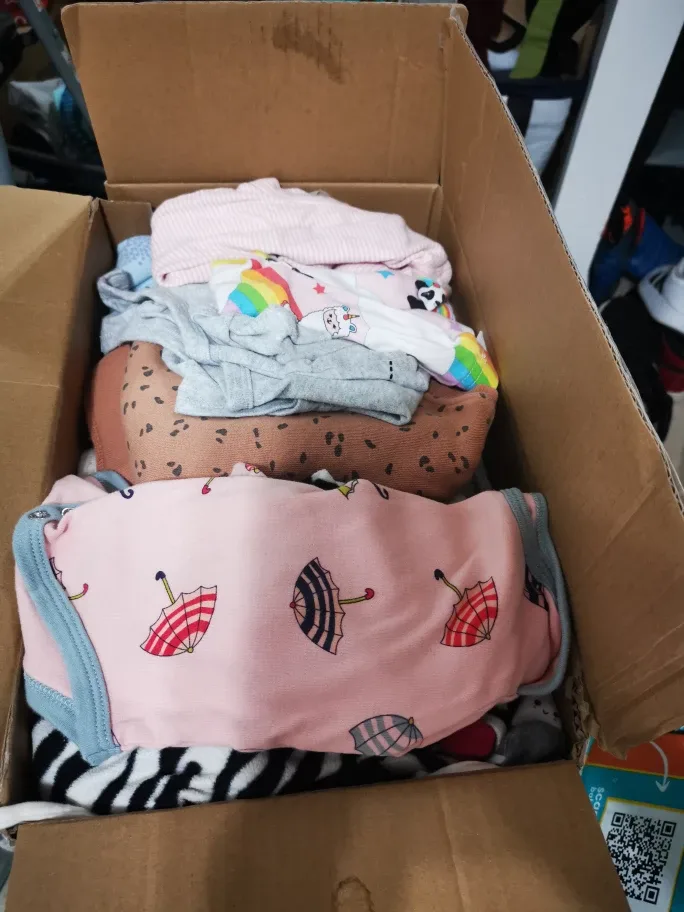 Box of Assorted Baby Clothes thumbnail