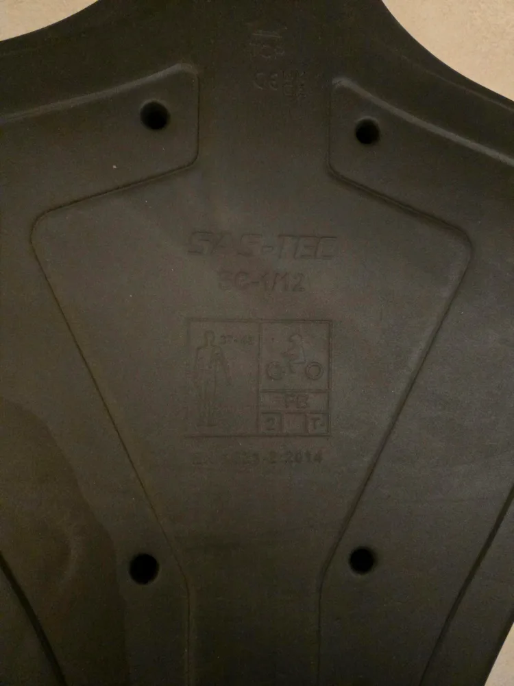 SAS-TEC SC-1/12 Back Protector image indicator(3)