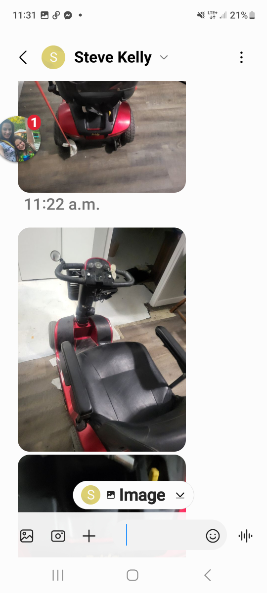 Pride Mobility Scooter - Red - photo 4