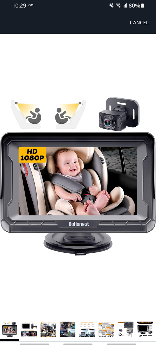 DoHonest Baby Car Monitor - Brand New!