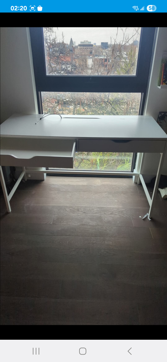 ikea Alex white desk with drawers with free delivery - photo 2