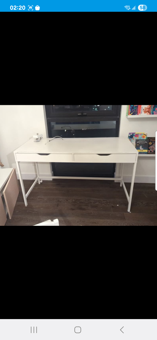 ikea Alex white desk with drawers with free delivery