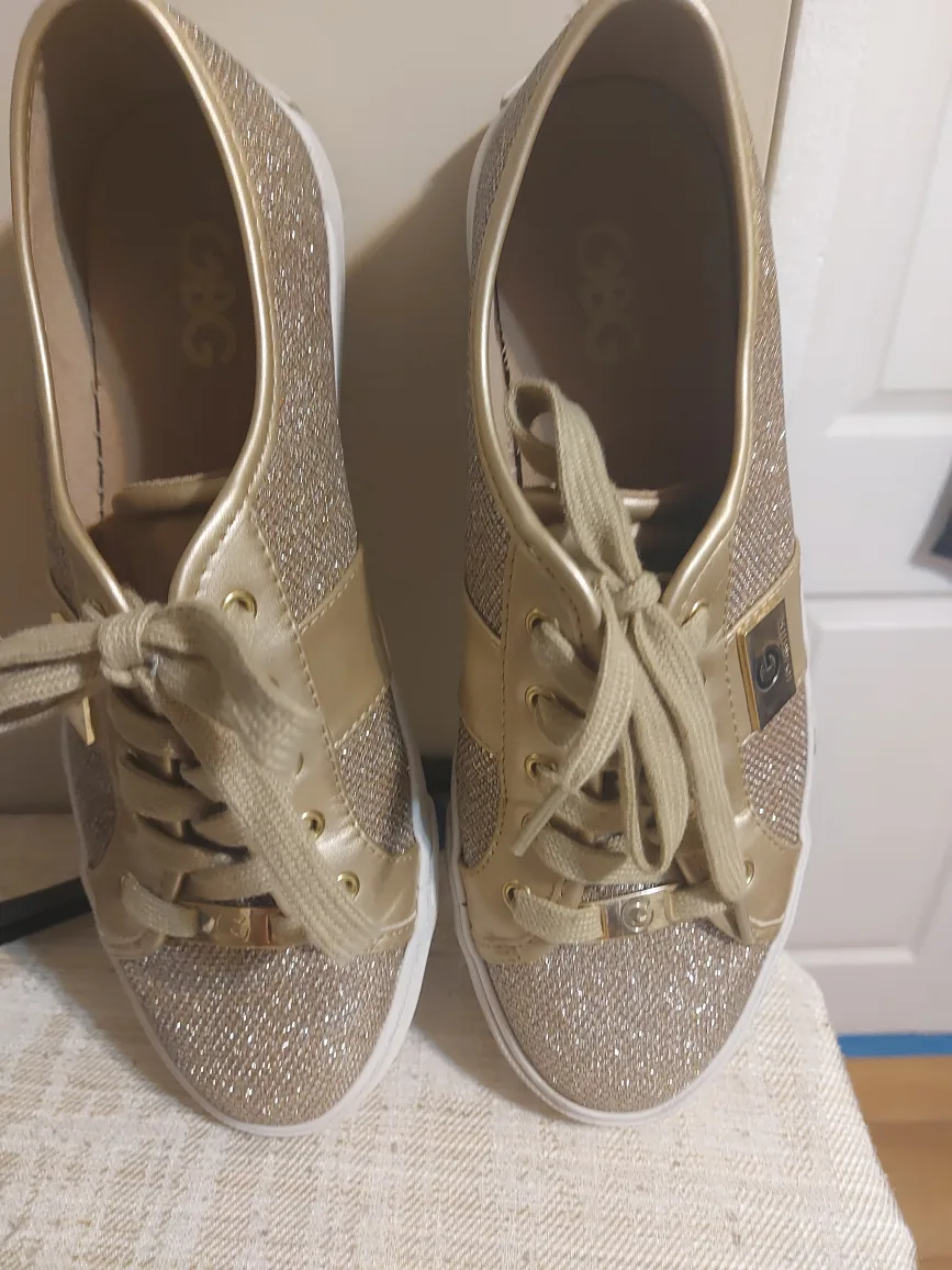 G by Guess Gold Sneakers thumbnail