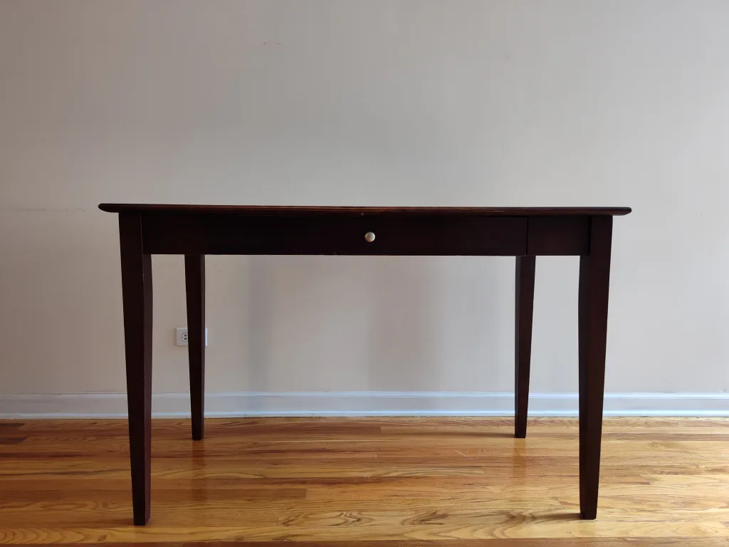 🥕 Cherry Wood Writing Desk with Pull-Out Shelf thumbnail