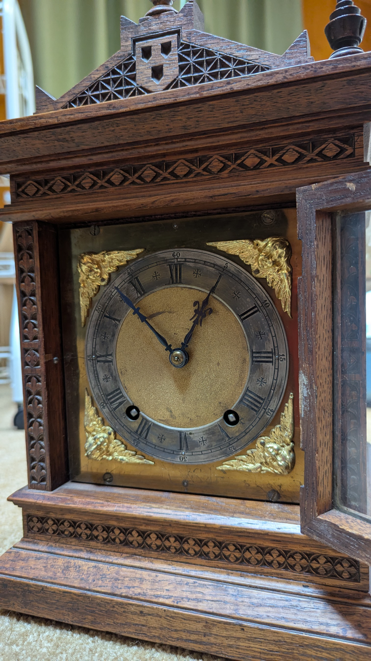 Antique W&H Son Mantle Clock - photo 4