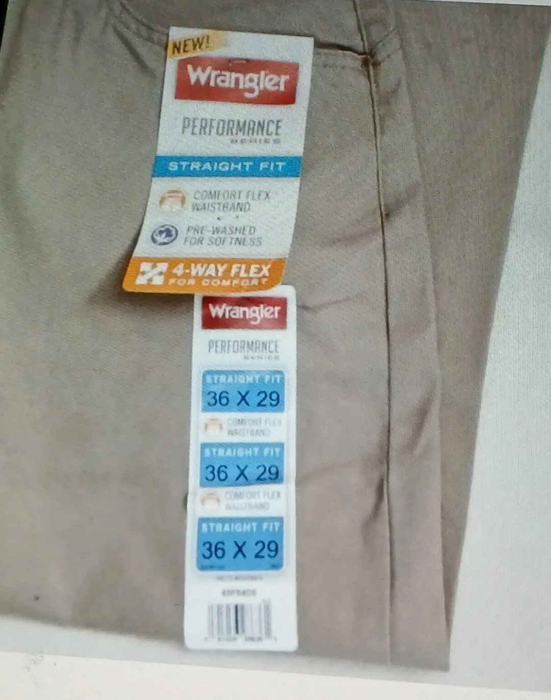 Wrangler Performance Men's Straight Fit Khakis - NWT image indicator(2)