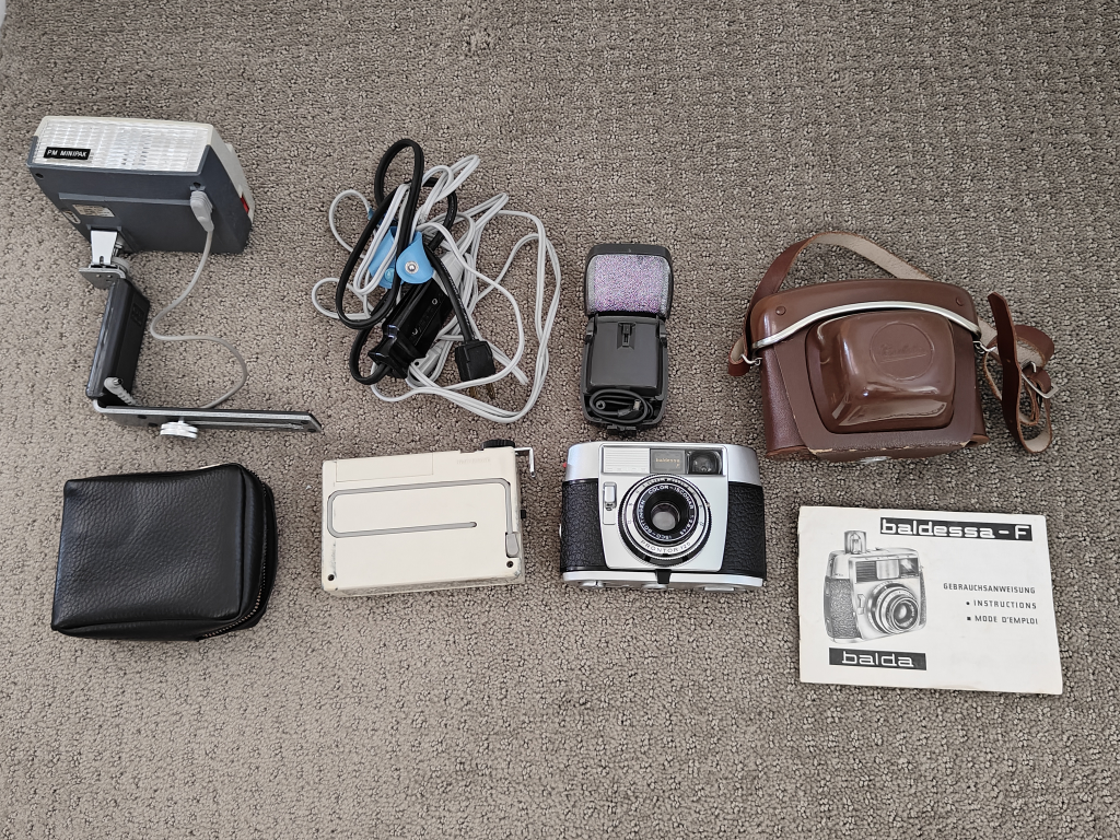 Vintage Camera - Balda Baldessa F & Case & Accessories