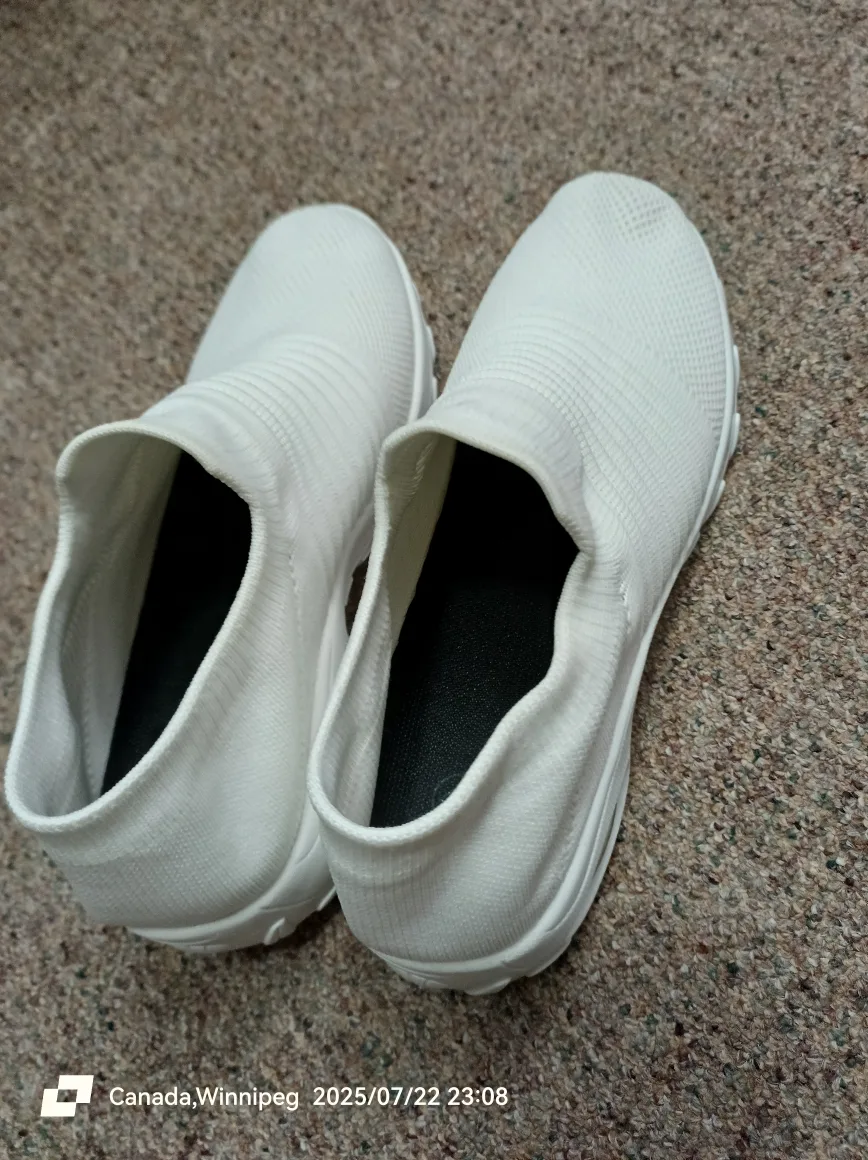 White Slip-On Shoes thumbnail