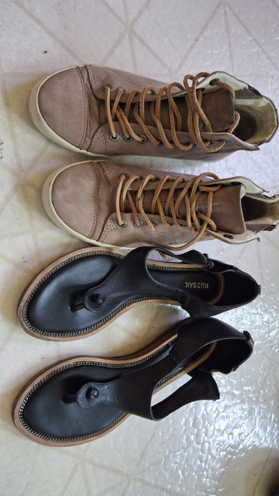 Rudsak Black Sandals & Brown Sneakers