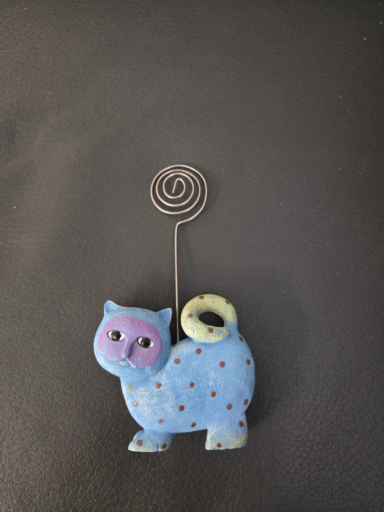 Blue Cat Photo/Card Holder thumbnail