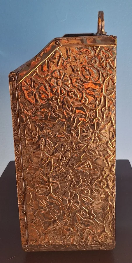 Vintage Brass Magazine or  Vinyl Records Holder image indicator(4)