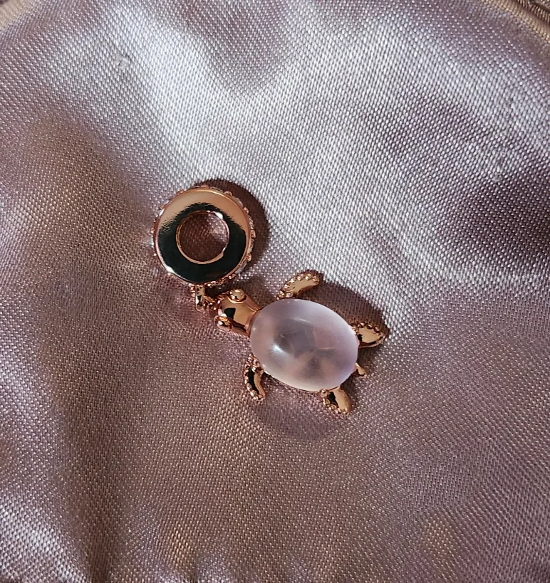 Rose Gold Turtle Charm thumbnail