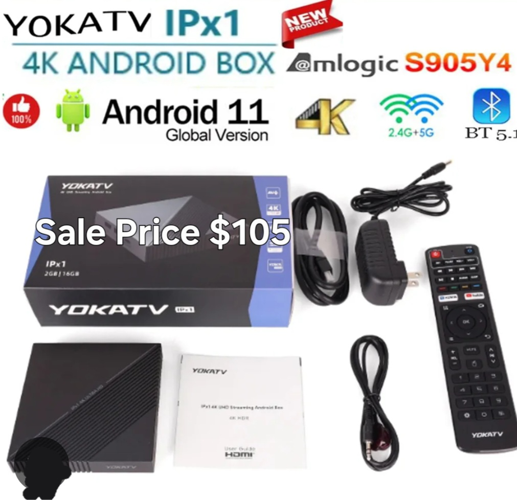 New Yokatv IPX1 4K Android Box - photo 2