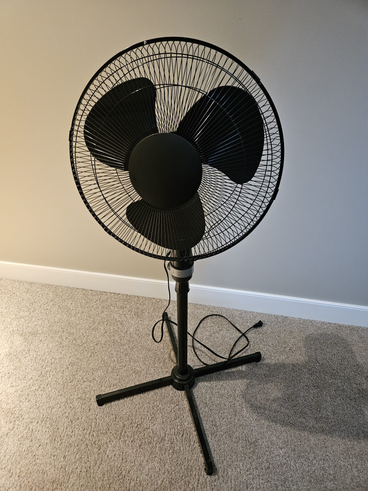 Black Stand Fan