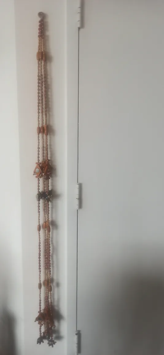 Handmade Beaded Wall Hanging with Elephant Details image indicator(10)