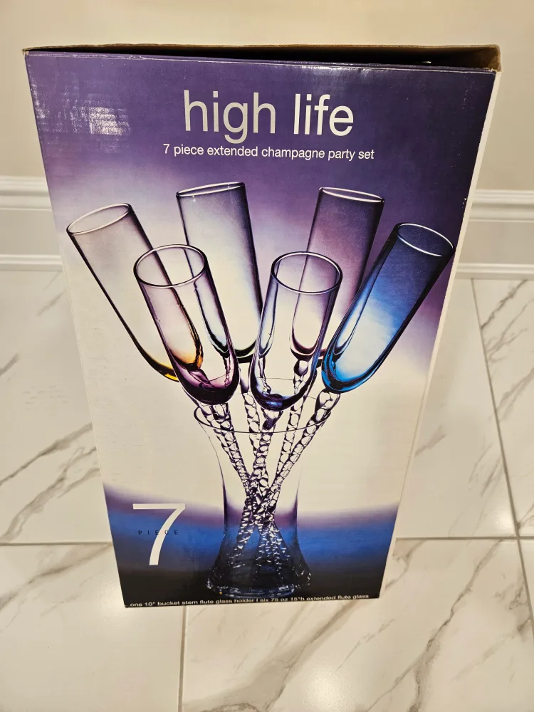 High Life Circleware Champagne Party Set - 7 Piece thumbnail