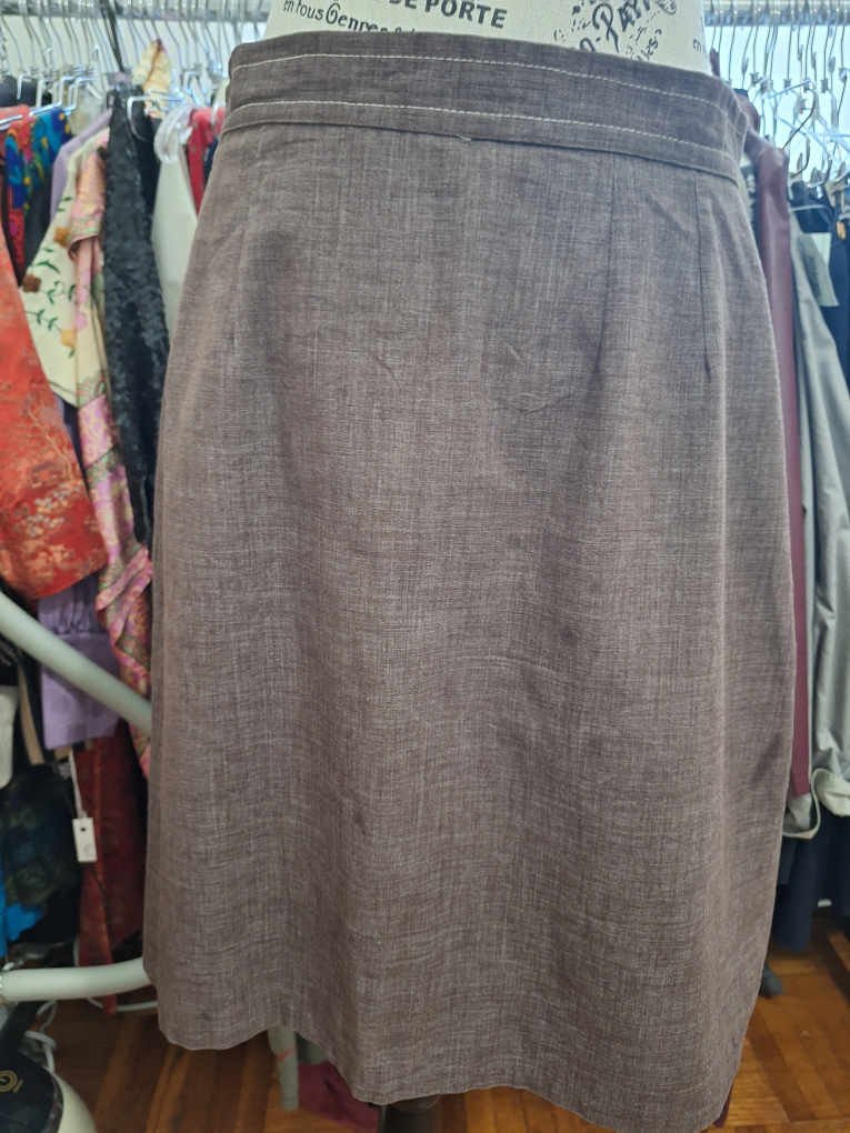 front button down retro skirt