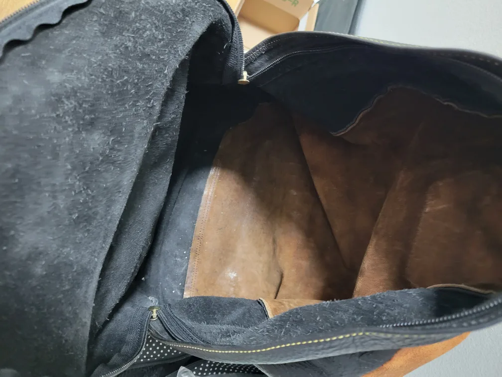 Vintage Roots Leather Backpack - Brown & Black image indicator(7)