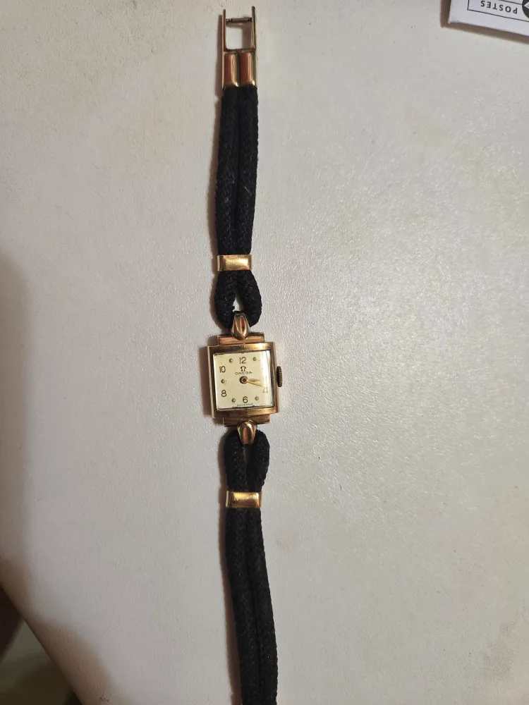 Omega Ladies Watch - Gold & Black thumbnail
