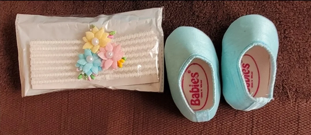 Baby Girl Dress with Shoes and Headband image indicator(3)