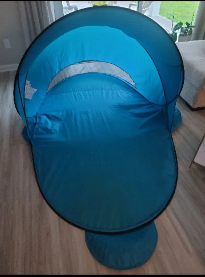 Ikea Blue Pop Up Beach Tent Sun Shelter🧡 thumbnail