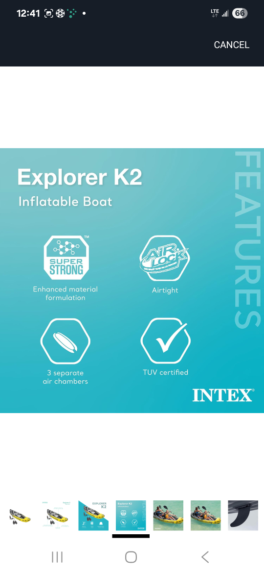 Intex Explorer K2 Inflatable Kayak - 2 Person - photo 5