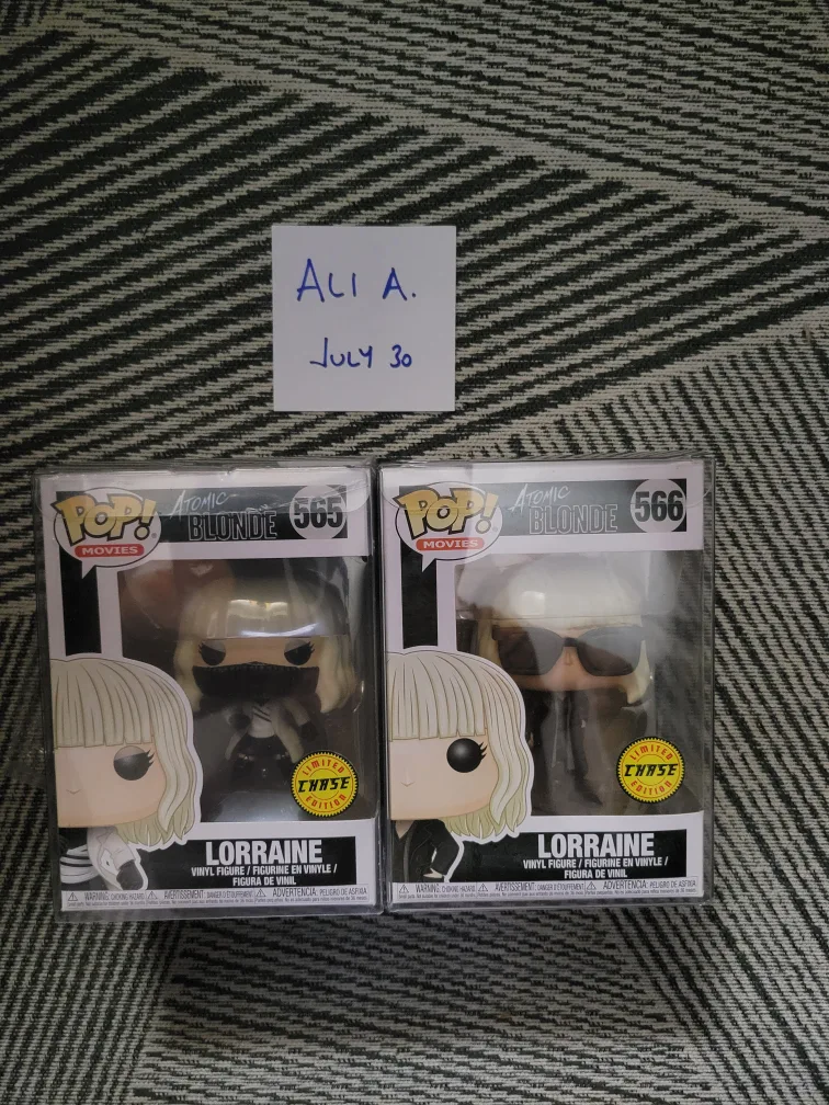 Funko Pop! Atomic Blonde Lorraine #565 & #566 Chase Edition thumbnail