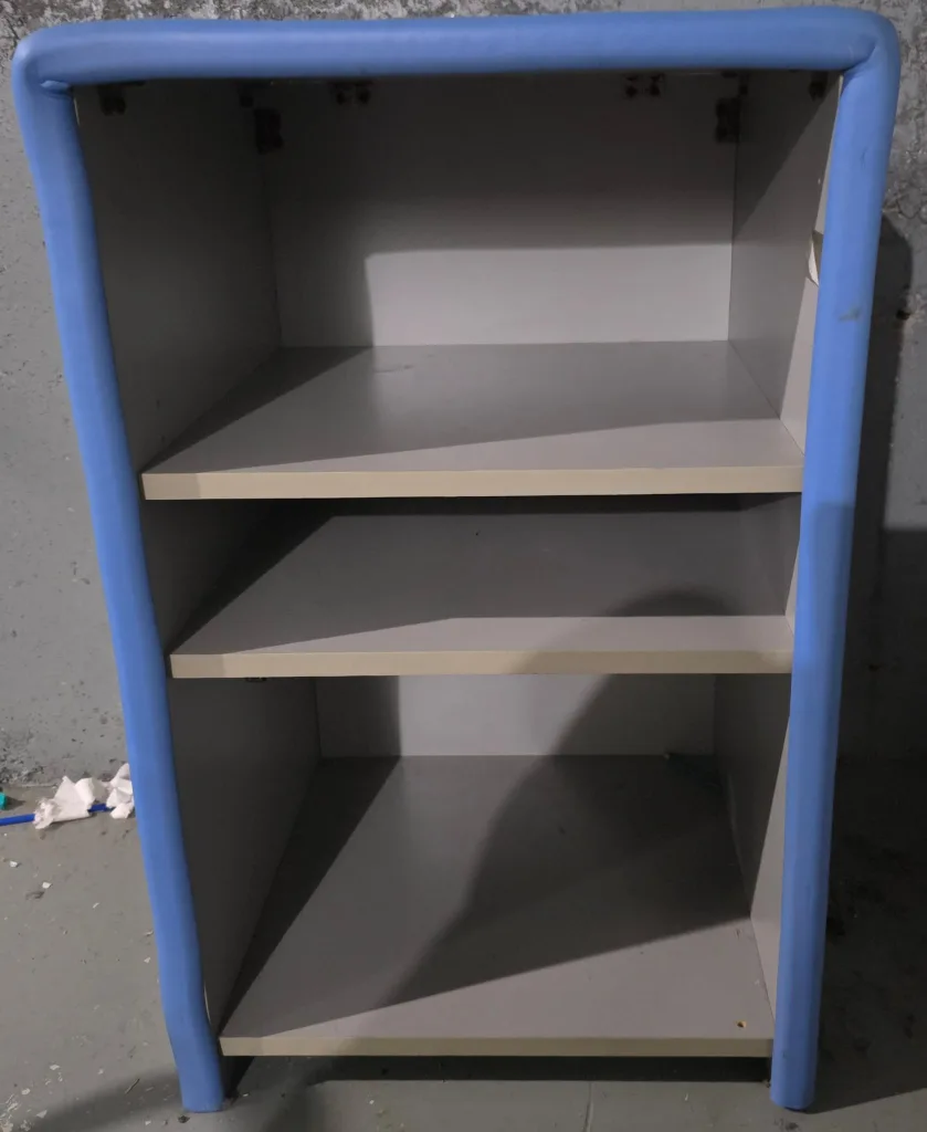Grey and Blue Shelving Unit thumbnail