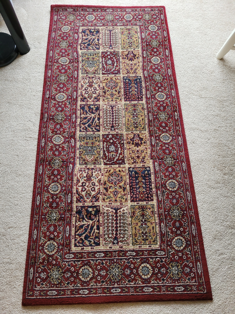 Red Patterned Area Rug