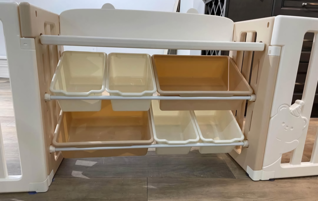 Kids Playpen with Storage Organizer
