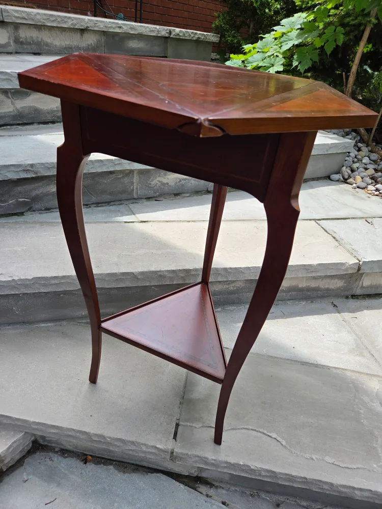 vintage Bombay Company wooden Side Table thumbnail