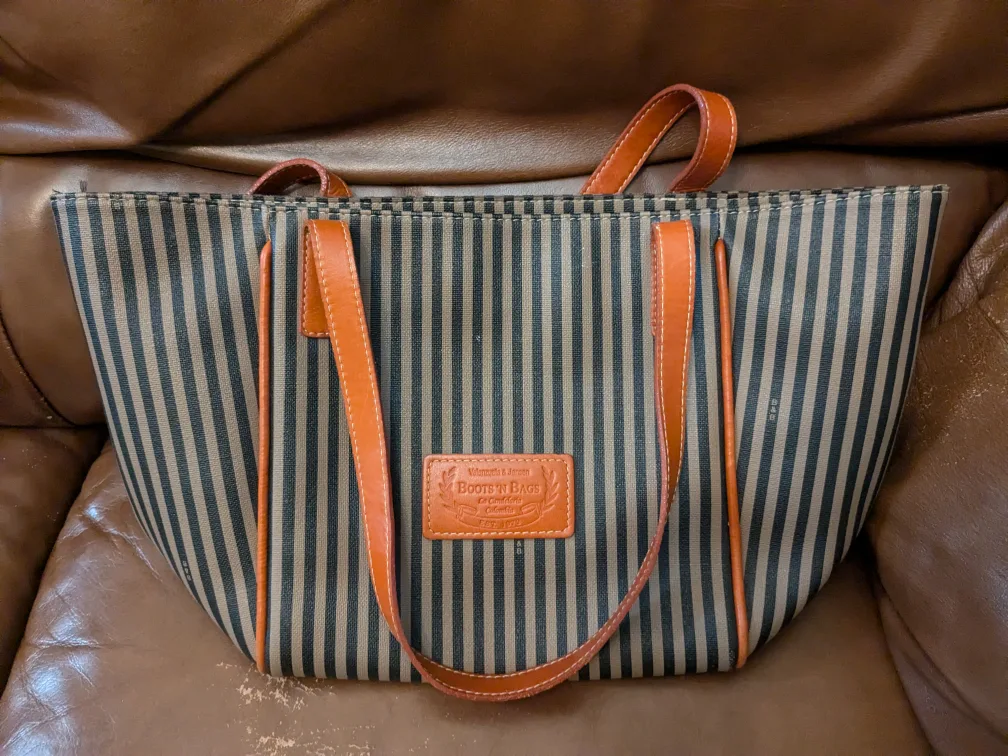 Boots n Bags Striped Tote Bag thumbnail