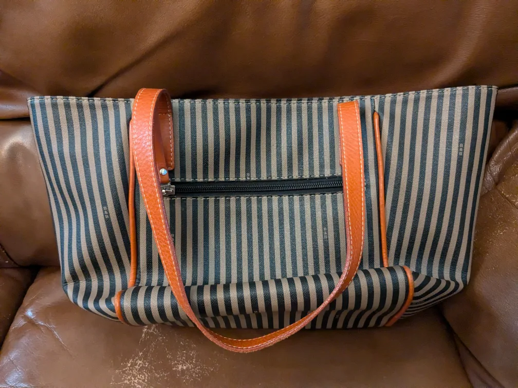 Boots n Bags Striped Tote Bag image indicator(2)