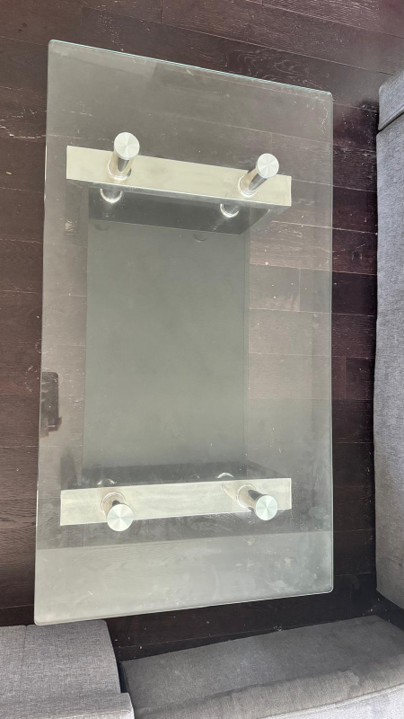 Glass Top Coffee Table - photo 2