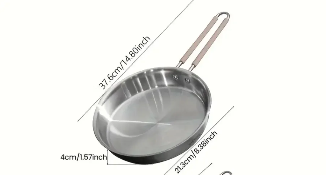 brand new heavy weight stainless steel pan image indicator(3)
