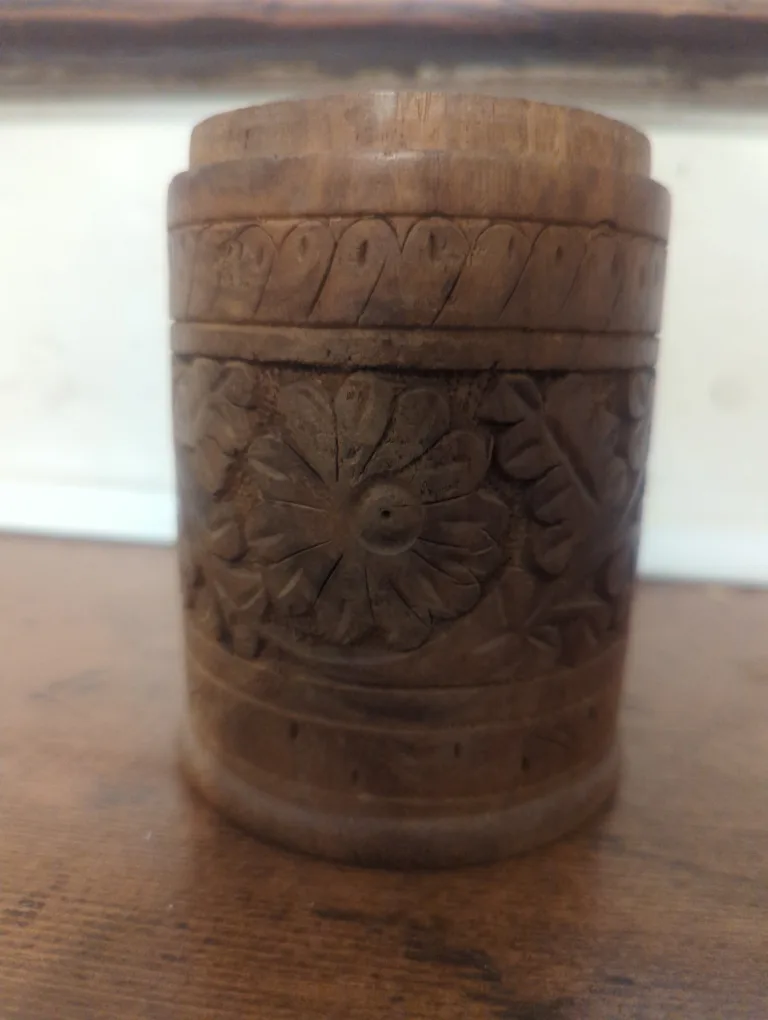 Wooden Carved Vase thumbnail