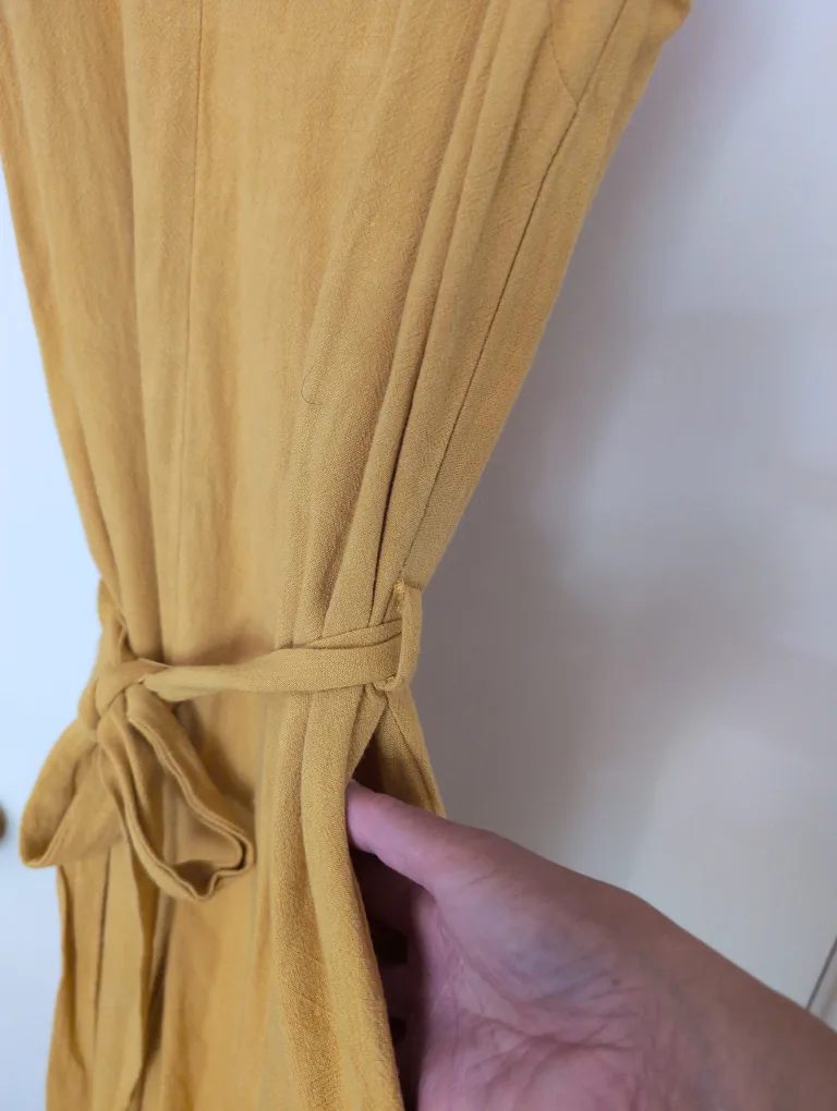 🇨🇦Monteau Mustard Yellow Jumpsuit - Size M image indicator(4)