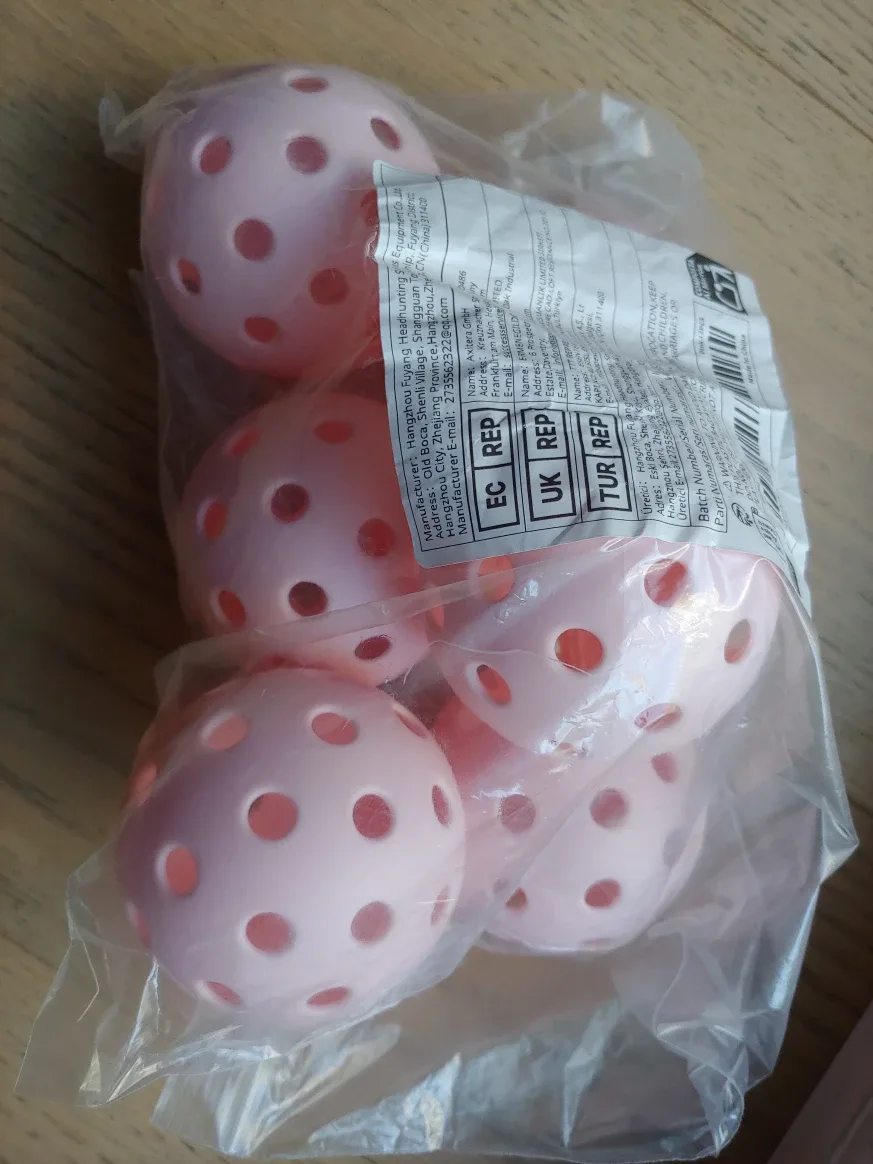 Pickleball 6 Balls, NEW, Outdoor Use 40 Holes thumbnail