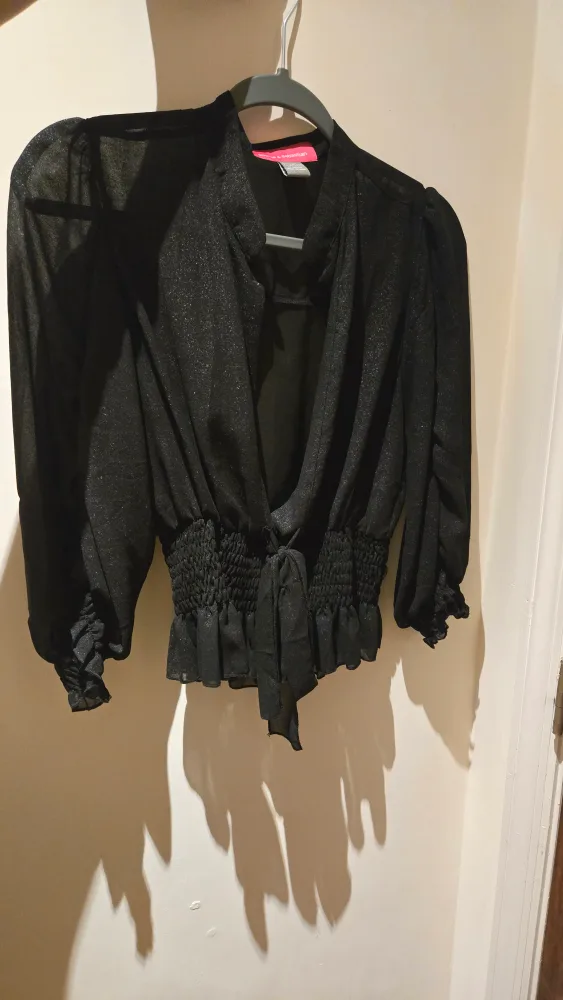 Pookie & Sebastian Black Blouse thumbnail