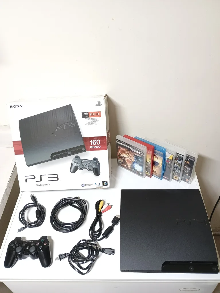 🔥 PS3 + Box + Controller + 6 Great Games thumbnail