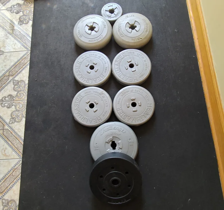Grey Standard 1inch Weight Plates thumbnail