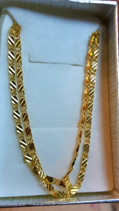 18K Gold Plated Chain Necklace thumbnail
