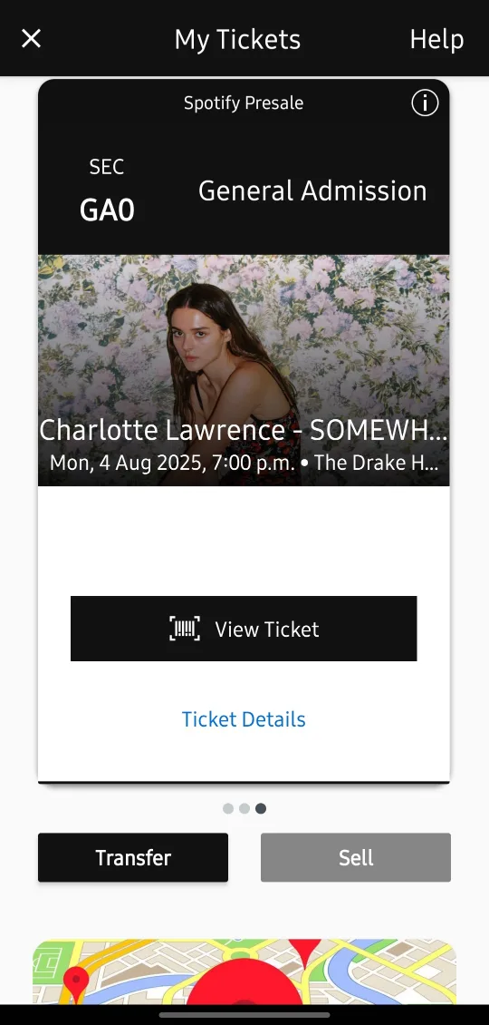 Charlotte Lawrence Concert Ticket - Aug 4 thumbnail