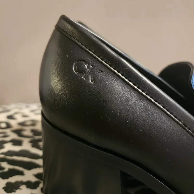 Calvin Klein Black Leather Loafers image indicator(3)