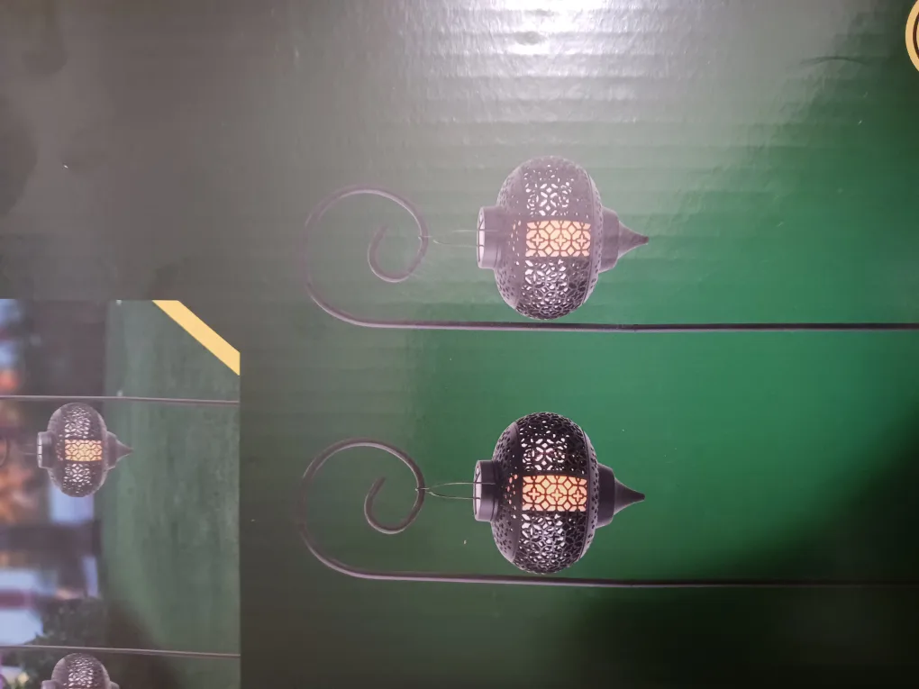 CASALUX Set of 2 Solar Powered Lanterns with Stake - New image indicator(5)