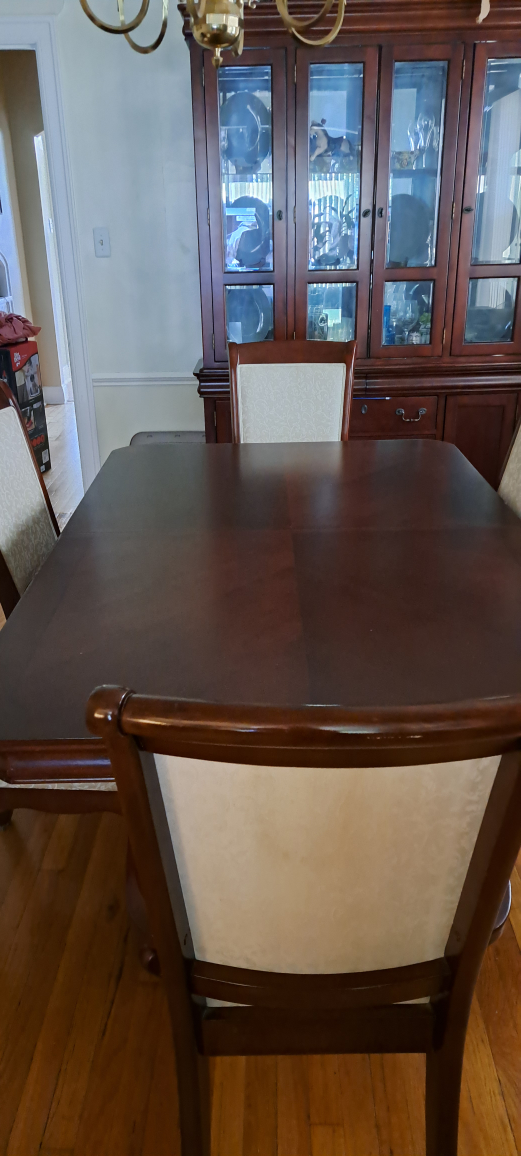 Dining Table with Chairs and china cabinet