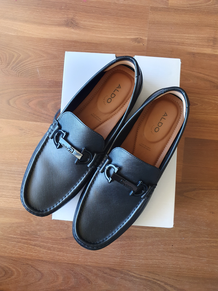 ALDO Black Loafers for Men, Size US 7.5
