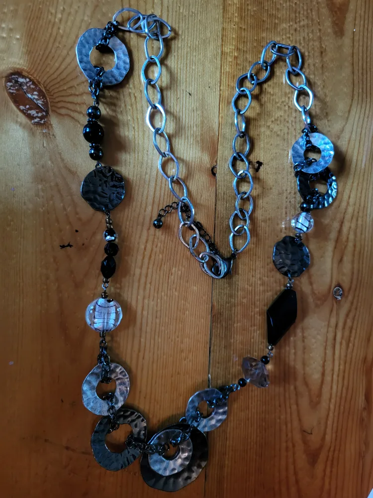 Black & Silver Statement Necklace thumbnail