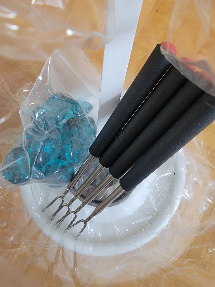 Tabletop Fire Pit - White Round - New in Box! image indicator(5)