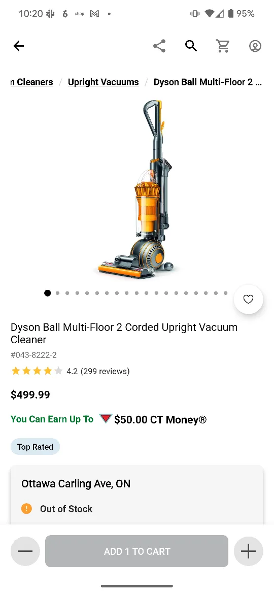 Dyson Ball Multi-Floor 2 Upright Vacuum image indicator(2)